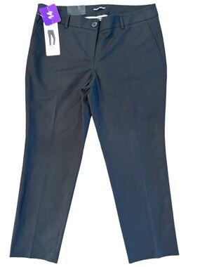 Hilary Radley Black Slim Leg Pants - Size 14 - 27" Inseam NWT